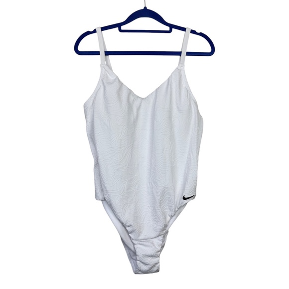 Nike Swim Water Texture V-Neck Swimsuit NWT - Picture 5 of 10